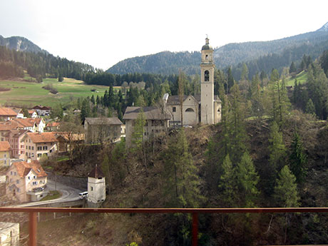 Graubunden view from train
